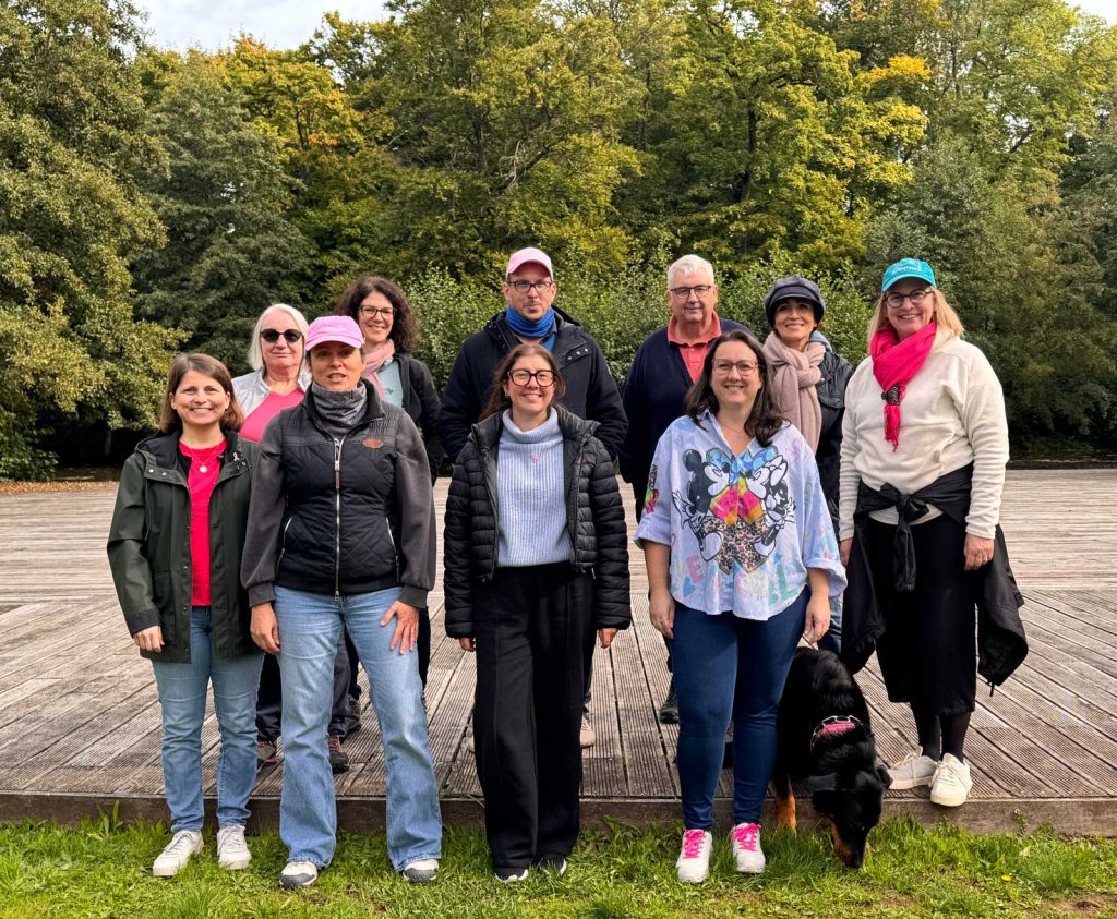 Photo de l’équipe de la CPTS Thionville Est réunie au Domaine de Volkrange lors d’un après-midi de team building, octobre 2025.