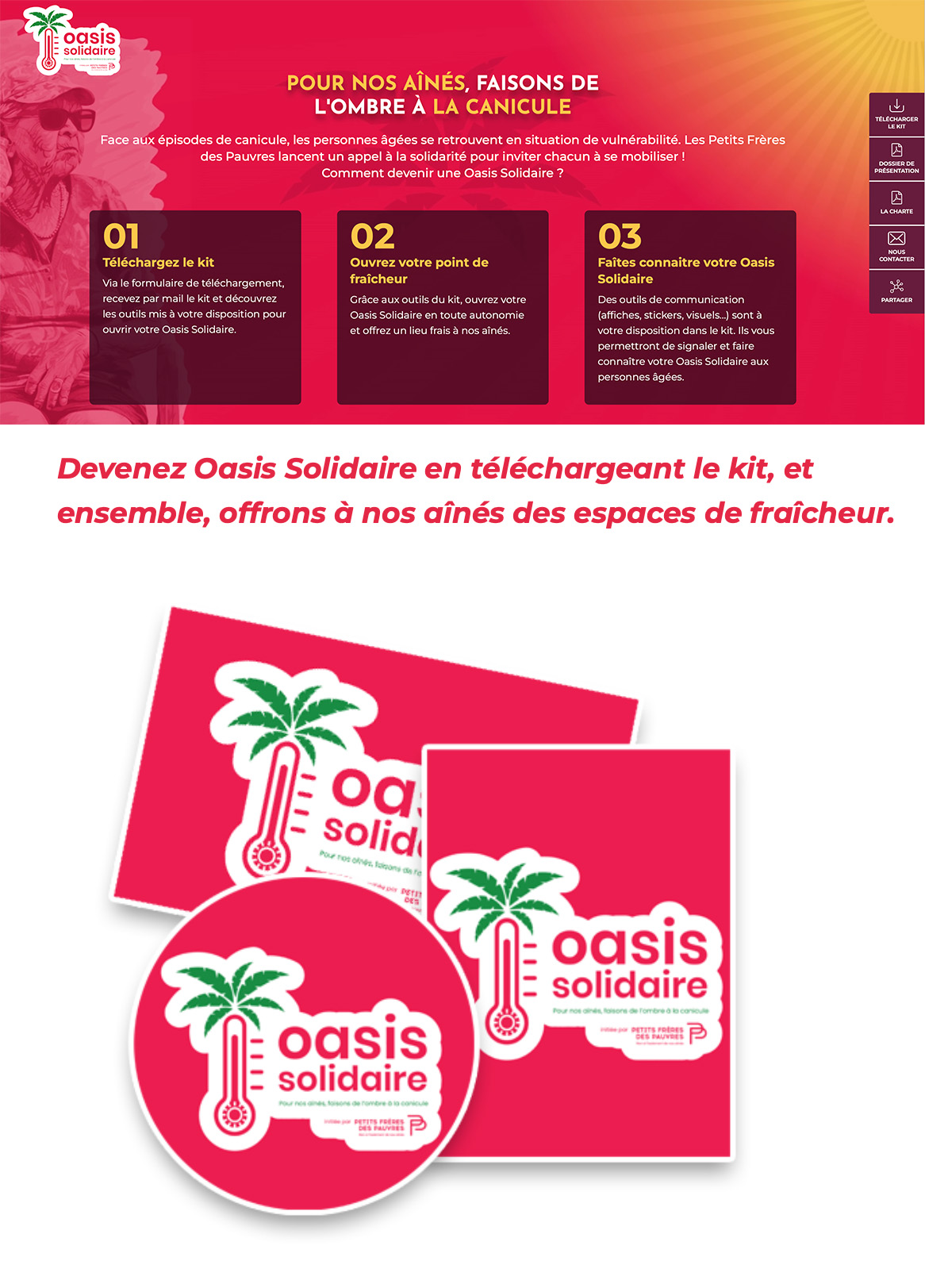 Oasis Solidaire : comment protéger les personnes âgées pendant la canicule – campagne de prévention de la CPTS Thionville Est.